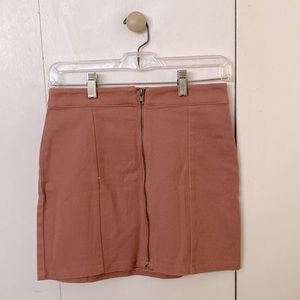 Size Small-Mid Thigh-Mini Skirt- Rose Pastel- Cotton